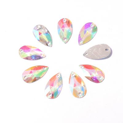 China Handmade Sewing On Resin Stones For Clothes Two Holes Resin Stones For Shoes Pants Bags Sweater Accessories for sale