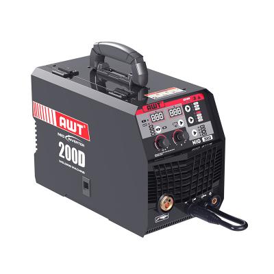 China PORTABLE MIG alpha-200D with latest IGBT technology MIG welding machine MMA/SYN MIG/LIFT CAT inverter welders on hot sale for sale