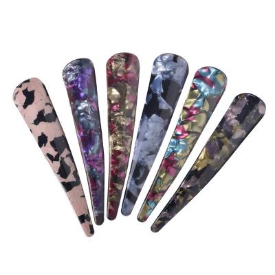 China Wholesale Fashionable Acetate Platypus Large Size Hair Clips Shapes New Style Hair Grabs Stylish Metal Pointed Hairpins Clips High Quality for sale