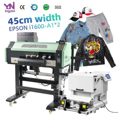 China 45 cm DTF-printer met dubbele EPSON I1600-A1-printerkoppen Te koop