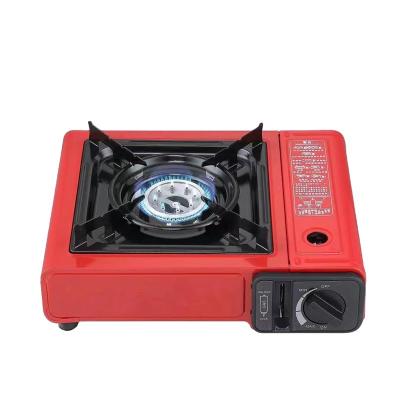 China Quick Heating Energy Saving Hot Sale Outdoor Single Burner BBQ Gas Stove Mini Butane Portable Camping Equipment With Case for sale