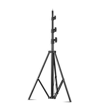 China High Quality Portable Adjustable Portable Aluminum Lightweight Stand 2.8M Video Camera Studio Live Stream Photographic Lighting Tripod for sale