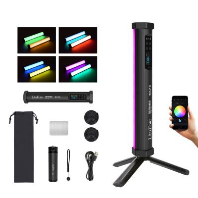 China 27cm RGB Mini Stick Videography Lighting Support 30M APP Control with 2500mAh Battery Cable Movie Light for Camera Shooting for sale