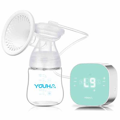 China PPSU Intelligent Electric Breast Pump Single Breast Pump With 150ml Milk Bottle for sale