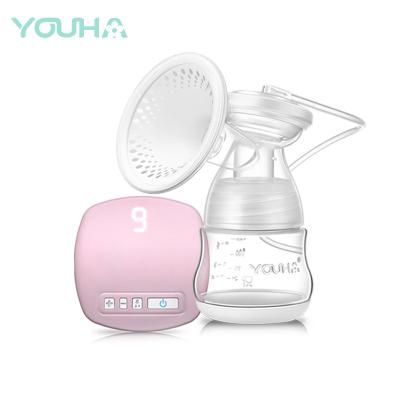 China Electric YOUHA BPA Free Pink LED Breast Pump for sale