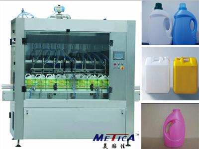 China PLC Controlled Automatic Bottle Filling Equipment Automatic Bottle Filler for sale