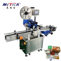 Chine machine automatique d'applicateur de label de boîte de 220V 50hz 1kw avec le dispositif de correction à vendre