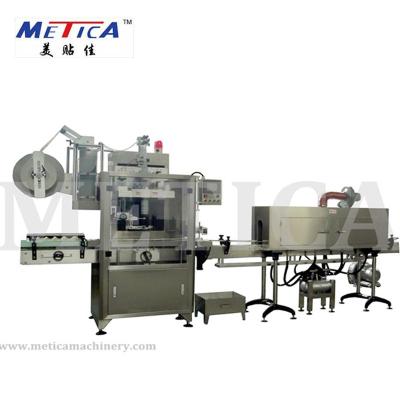 China Hochgeschwindigkeits-Juice Bottle Labeling Machine, automatische Psychiaters-Ärmel-Applikatorn-Maschine zu verkaufen