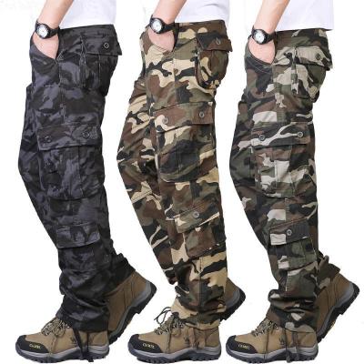 China Autumn trade leisure multi-pocket anti-static border cargo pants men's sports running foot casual pants for sale