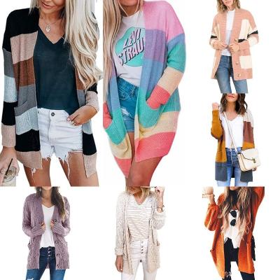 China new design women's casual style cardigan coat wholesale Anti-wrinkle winter warm women's sweater thick sweater hot sales for sale