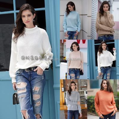 China Anti-pilling new Amazon fall/winter 2021 European and American pullover hippie street sweater loose women's knitwear for sale