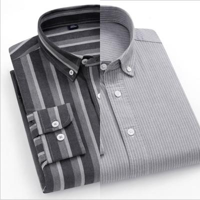 China 2021 New Design Simple Slim Business Office New Anti-pilling Men's Long Sleeve Shirt for sale