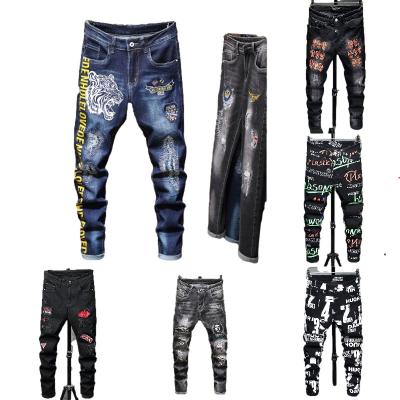 China Wholesale Foreign Trade Motorcycle Style Casual Men's Breathable Jeans for sale