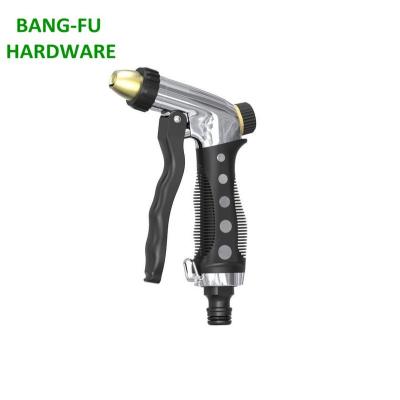 China Soft Grip Two Way Metal Front Trigger High Pressure Water Spray Gun With Brass Nozzle for sale