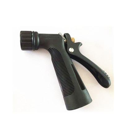 China Variable Flow Control Full Size Zinc Pistol Grip Nozzle With Threaded Front With TPR Covered for sale