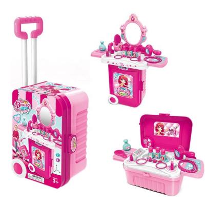 China Study Pretend Toy Wholesale Pretend to Play with Plastic Eco-Friendly Makeup Sets Girls' Toys Travel Boxes 3 in 1 High Quality Toys for sale