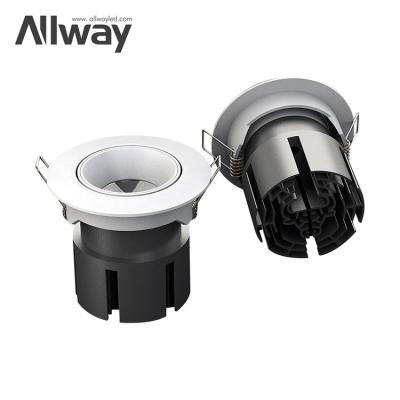 China Allway Modern Adjustable Anti-glare Recessed Ceiling Spot Light COB Hotel Home Office 30W Led Spotlights for sale