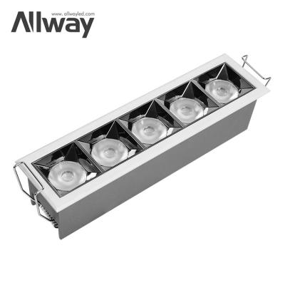 China SMD Wall Washer Modern High Quality Commercial Showroom 20w Led Recessed Linear Ceilings Downlight for sale