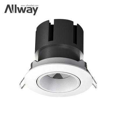 China Modern High Lumen Recessed Cob Adjustable Ceiling Down Lamp Plastic Indoor 12watt Aluminum Led Spotlights à venda