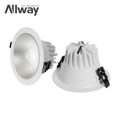 China Allway Modern OEM High Quality ODM Factory Anti-glare Deep Recessed Aluminum Cob Led Downlight for sale