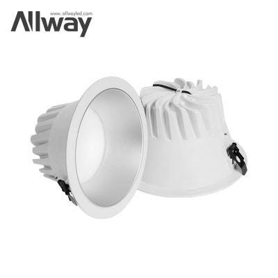 China Allway Modern Hot Sale Exhibition Hall Three Color Temperatures Recessed Indoor Down Light Round Led Downlight for sale