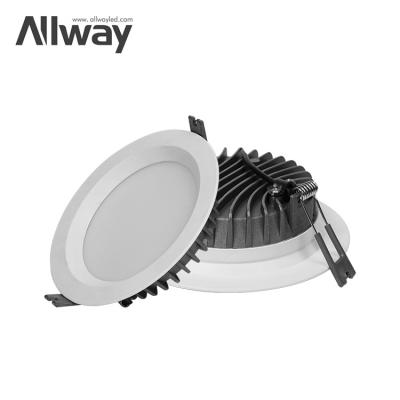 China Allway CCT Modern 3 Color Modern Adjustable Ceiling Smd Down Light Round Recessed Led Downlight for sale