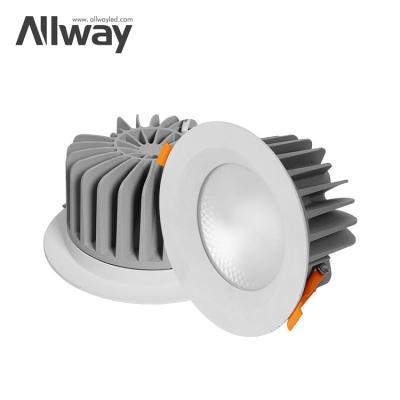 China Allway Modern New Design Round Ceiling Downlight Waterproof Indoor 15W Led SMD Recessed Down Lamp for sale