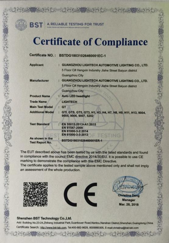 CE - Guangzhou Good Driver Automotive Electronics Co., Ltd.