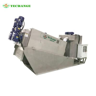 China New Sewage Treatment Plant Screw Press Mud Dewatering Machine System For Palm Oil for sale