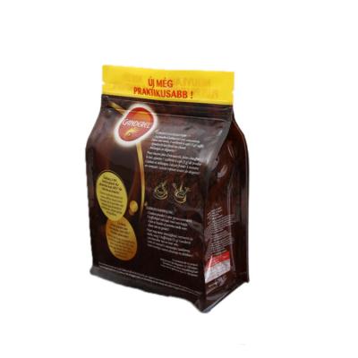 China Recyclable Custom Design Flat Bottom Stand Up Zipper Bag Package Plastic Coffee Bag for sale