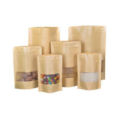 China Recyclable Custom Printed Kraft Paper Food Packaging Bag Recyclable Paper Gift Bag for sale