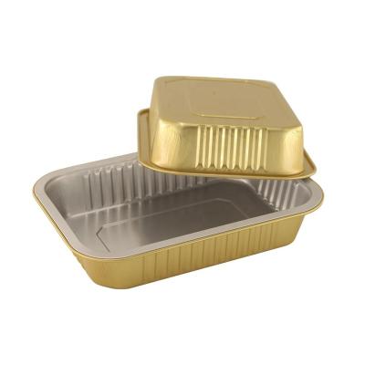 China Food Take Out Kitchen Use Oven Aluminum Foil Lunch Box Microwavable / With Cover for sale