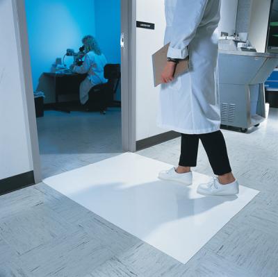 China De Kleverige Ingang Antimicrobial Mat White Transparent Grey Cleanroom van de stofcontrole Te koop