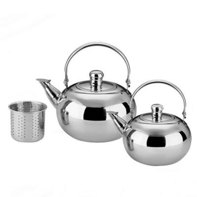 China Sustainable 600ml Stainless Steel Coffee Kettle Teapot With Handle V60 Style Tea And Coffee Drip Kettle for sale