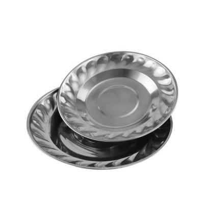 China Sustainable Hot Selling Africa Stainless Steel Round Tray 18cm 50cm Grape Dish for sale