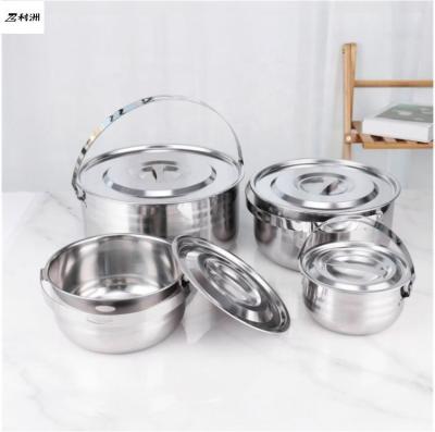 China Wholesale Stocked Cookware Set Camping Cookware Cooking Pot Cookingware Set For Indoor And Hiking for sale