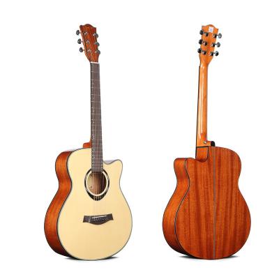 China Impeccable factory custom 40 inch quality acoustic guitar inventor l-720a pitch huayi for sale