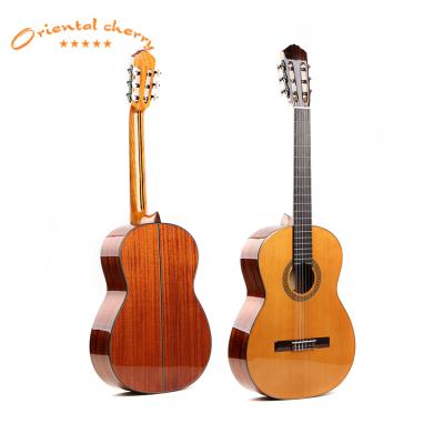 China 39 inch classic guitar aaasolid solid top, double classical guitar solid top for sale