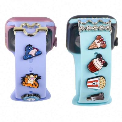 China 2022 New Alloy Watch Band Charms Wrist Kids Adults Apple Watch Strap Charms for sale