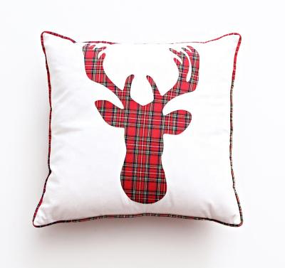 China Decorative Folded Christmas Cushion Cover Home Sofa Cushion Use 45 X 45 Cm Pillow for sale