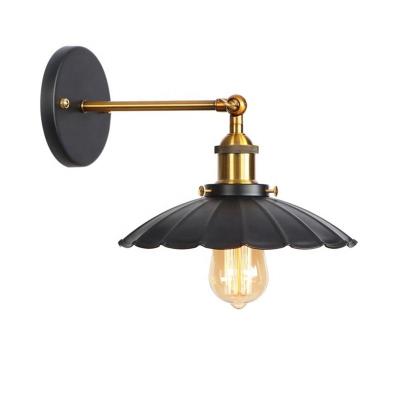 China Retro Vintage Industrial Antique Long Arm Flip Down E26 Wall Lamp for sale