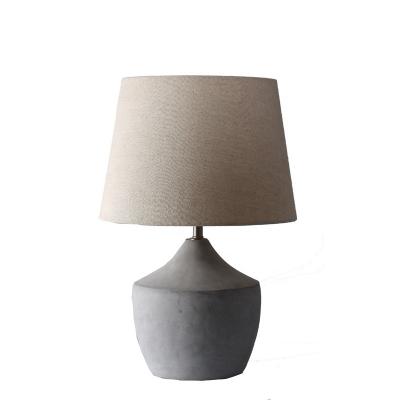 China Industrial Style Vintage E27 Industrial Concrete Bedroom Table Lamp for sale