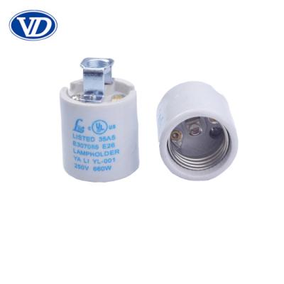 China Screw Porcelain Lamp Holder E26 YL-001-1 for sale