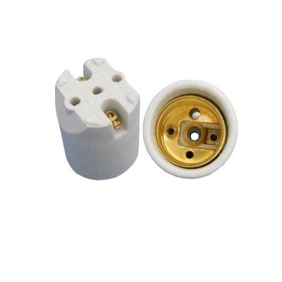 China Ceramic screw E27 lamp holder for sale