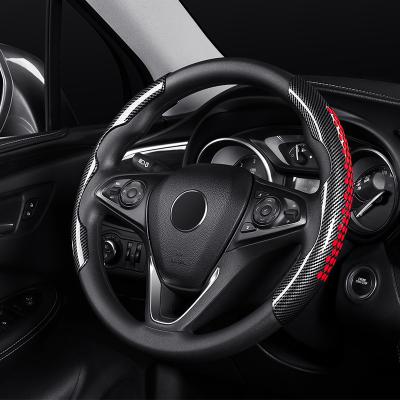 China Business / Luxury Water Transfer Printing Steering Wheel Covers New Stain Comfortable Non-slip Design for sale