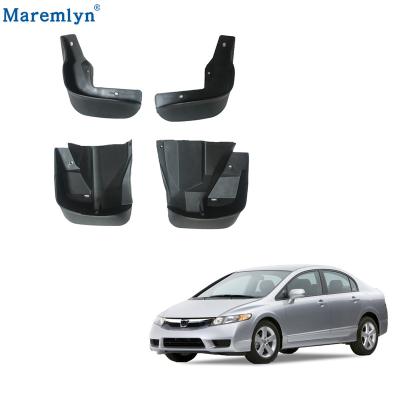 China Fast Shipping Car Body Parts Fender Covers Car Mud Flap Black PE Fender For Honda Civic 1996+ for sale