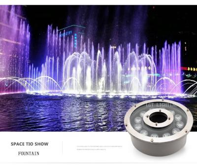 China LANDSCAPE 12w ip68 rgb dmx nozzle led deck fountain light for outdoor fountains for sale