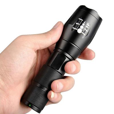 China High Power 10w Waterproof Aluminum Garden Lanterna Led Flashlight, Powerful Dimmable Zoom Tactical Rechargeable Torch for sale