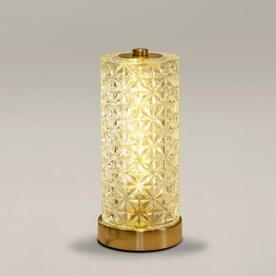 China Luxury Nordic Rechargeable Dimming Modern Bedside Table Lamp Desk Lamp LED Small Modern Antique Table Lamp for sale