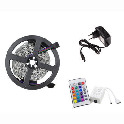 China Residential 5Meters Or 10Meters Per Roll RGB Color Remote Control China Factory Led Strip Light for sale